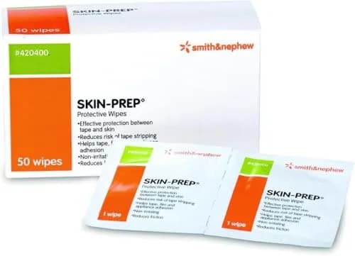 Smith & Nephew Skin-Prep Protective Wipes 50 Count (Pack of 2) | Skin Barrier Support for Adults thumbnail 2