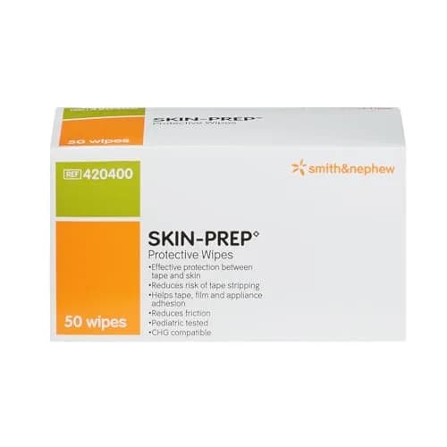 Smith & Nephew Skin-Prep Protective Wipes 50 Count (Pack of 2) | Skin Barrier Support for Adults thumbnail 3