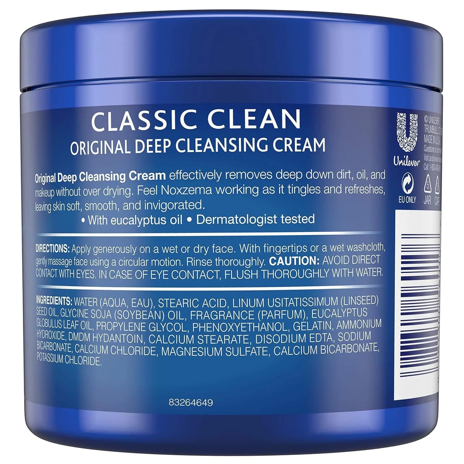 Noxzema Original Deep Cleansing Cream 36 oz (1.02 kg) | Cleanses Without Over-Drying - view 7