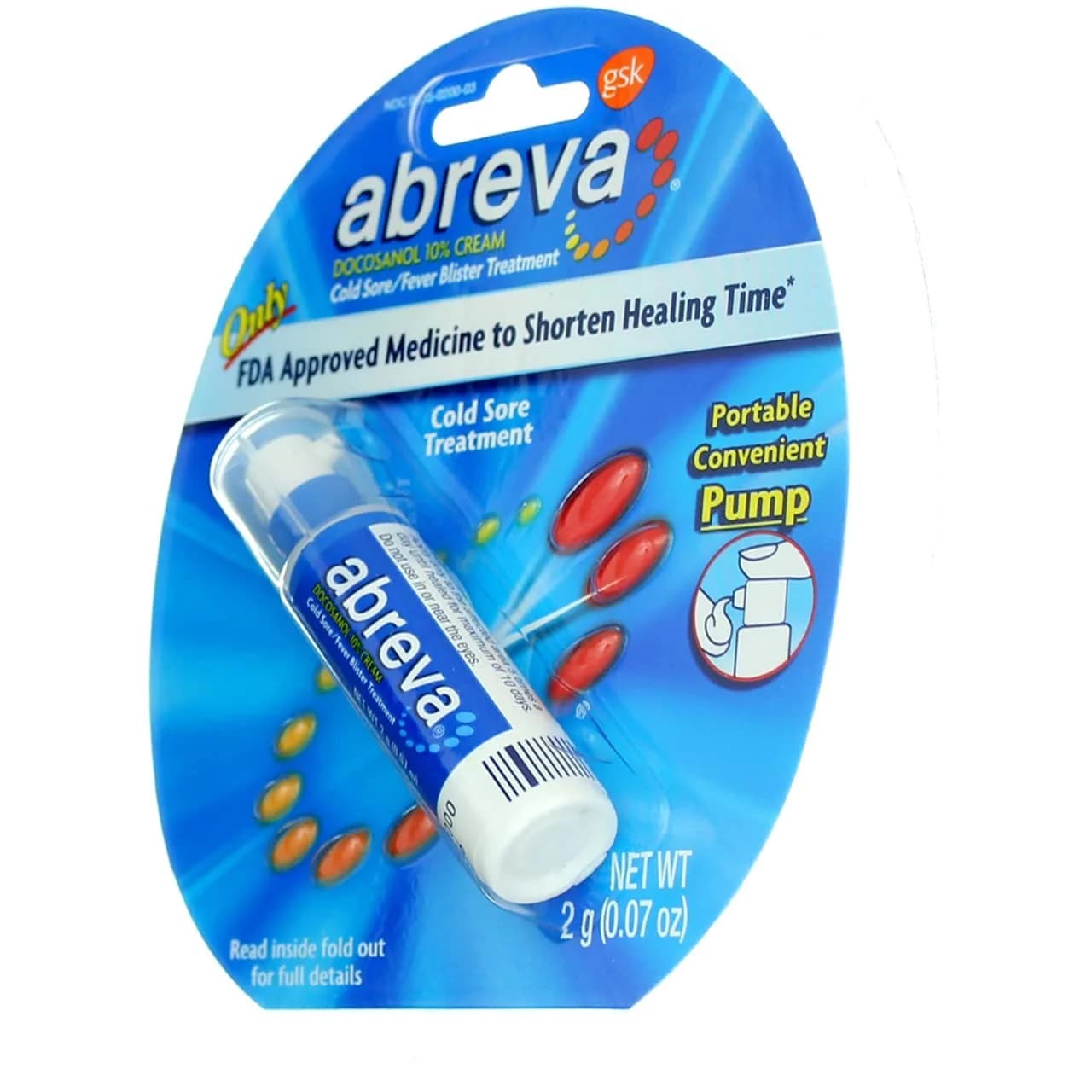 Abreva Cold Sore Treatment Cream 2g (0.07 oz) | Fast-Acting Relief - view 5