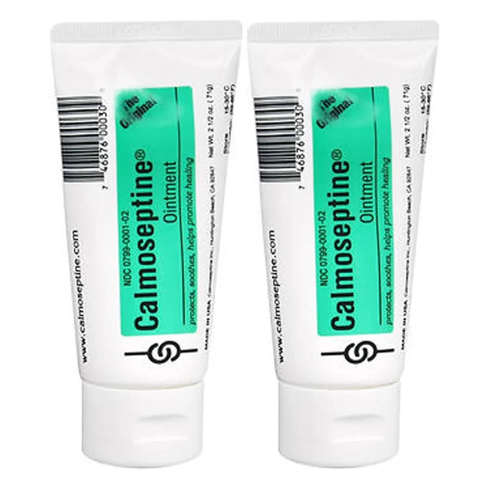 Calmoseptine Diaper Rash Ointment Tube 2.5 oz | Skin Protectant for Irritations