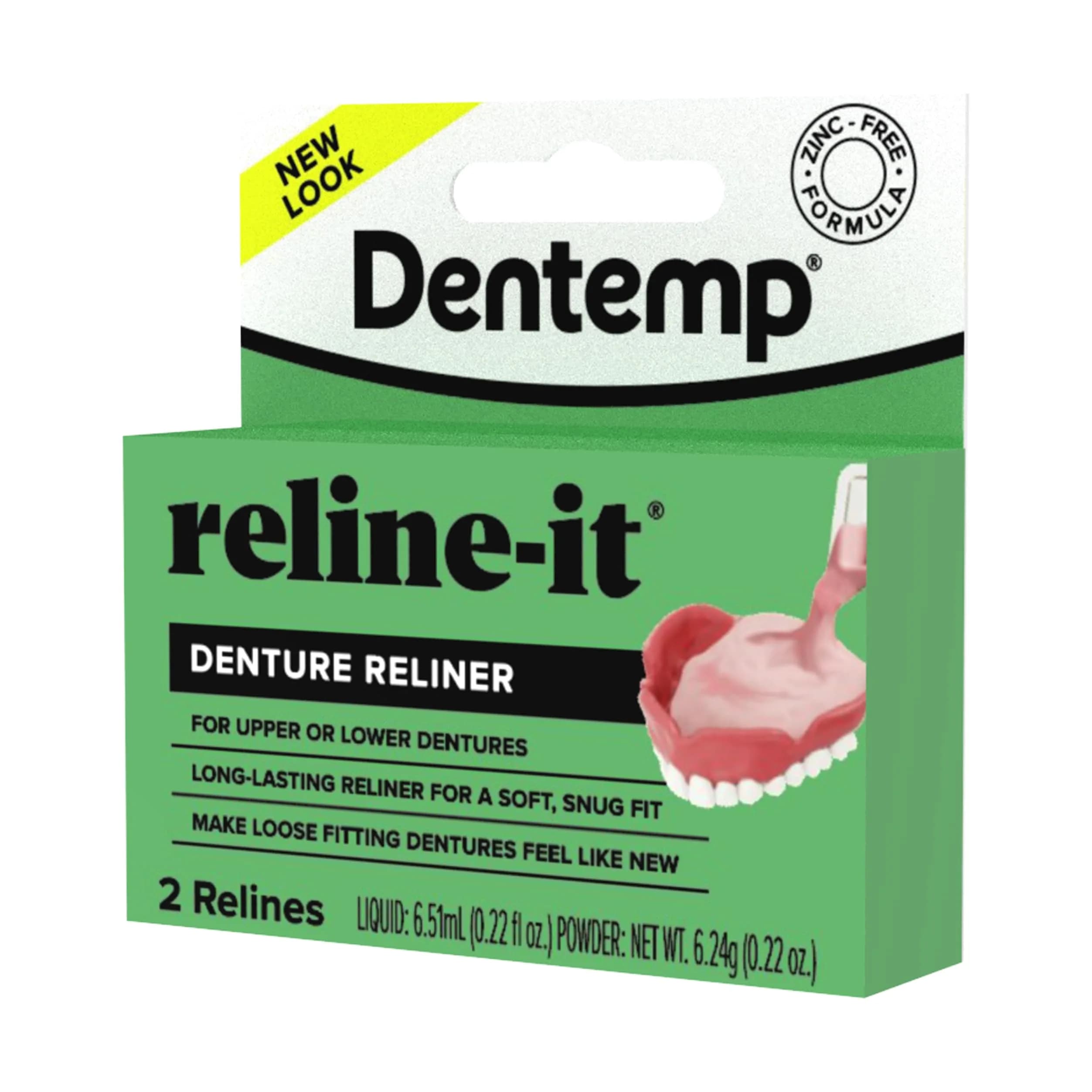 Dentemp Reline-It Advanced Formula Denture Reline Kit 3 Pack (6 Relines) | Custom Fit for Upper & Lower Dentures - view 8