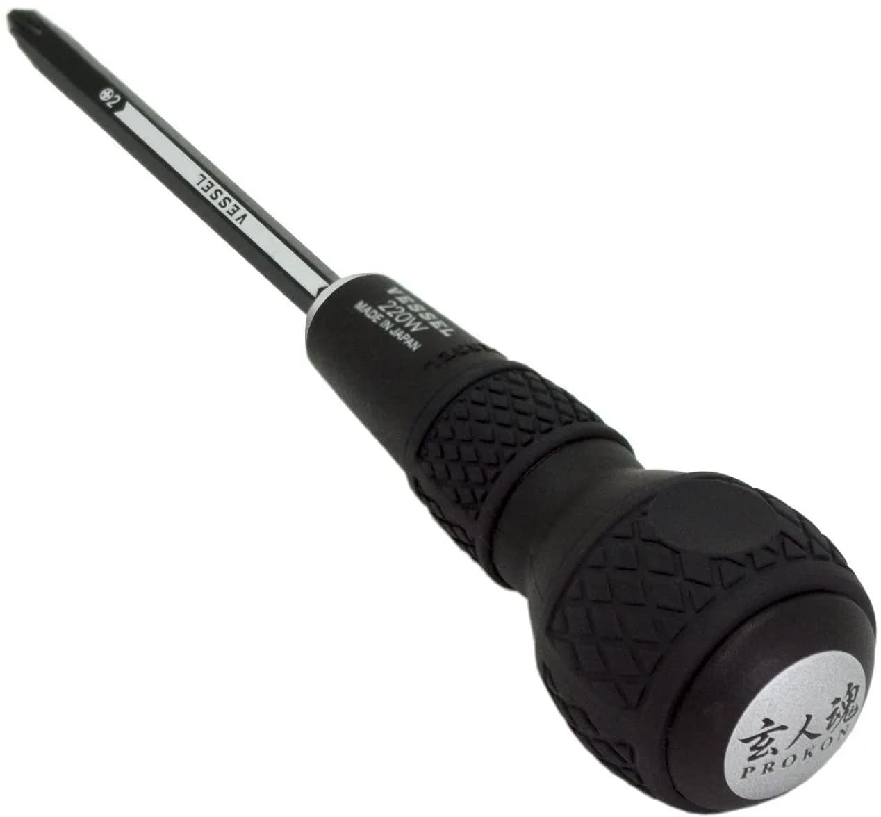 VESSEL Ball Grip Interchangeable Screwdriver Set with 6 Hex Bits | 10 cm (3 inch) Blade Length - view 5