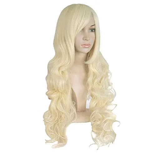 MapofBeauty 32 Inch Spiral Curly Cosplay Wig, Light Blonde | Heat Resistant Synthetic Hair thumbnail 2