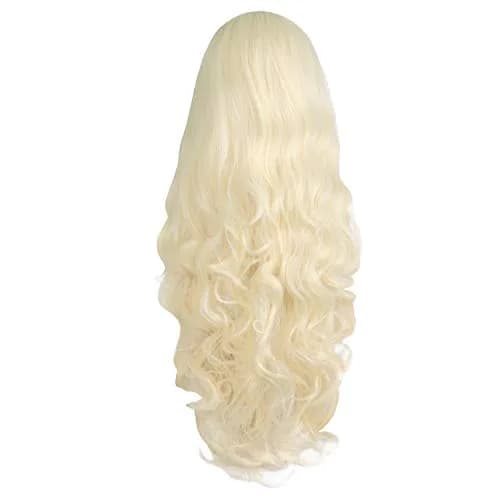 MapofBeauty 32 Inch Spiral Curly Cosplay Wig, Light Blonde | Heat Resistant Synthetic Hair thumbnail 4