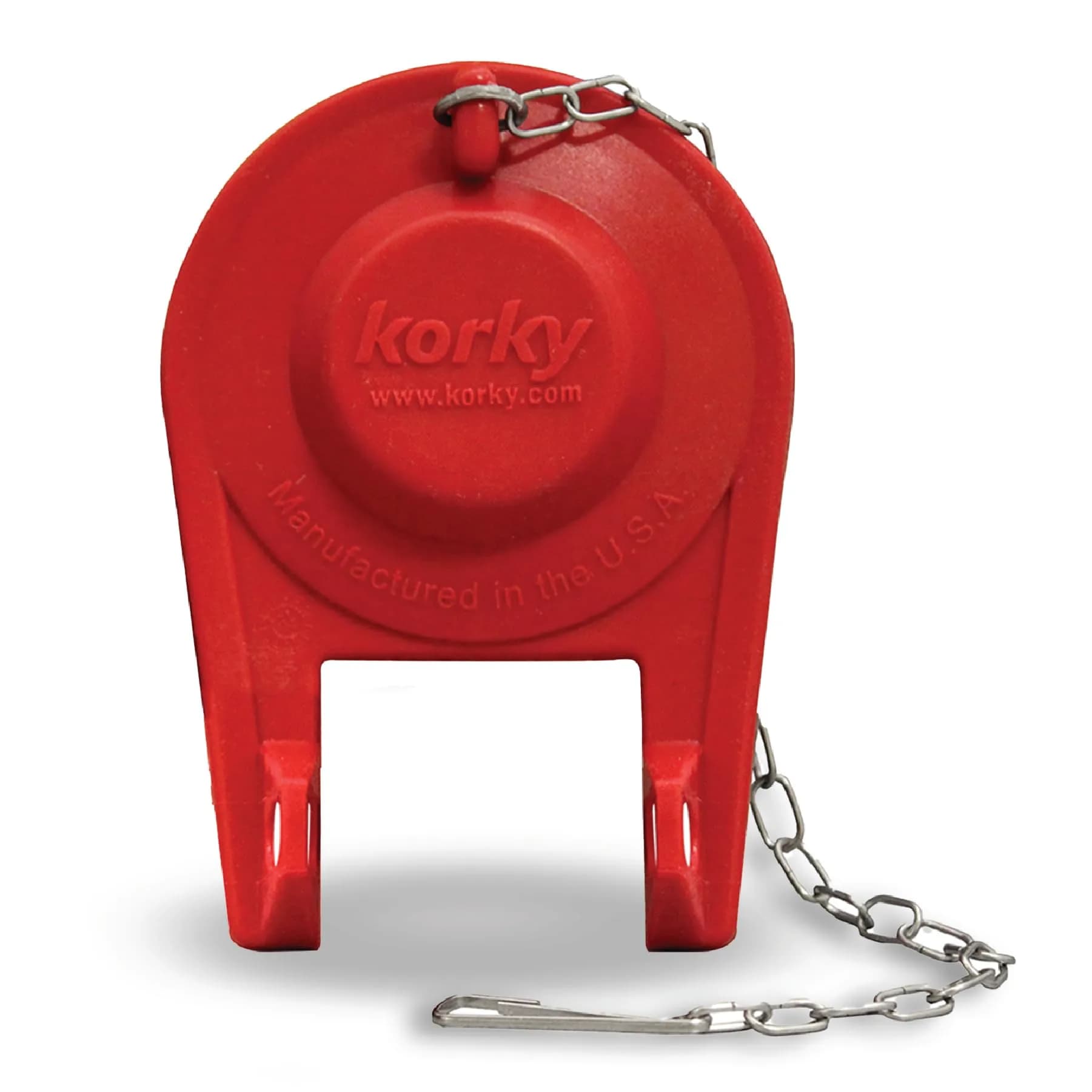 Korky Ultra Standard 2-Inch Universal Toilet Flapper with Stainless Steel Chain | Easy Install, Water Saving - main product image