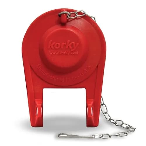 Korky Ultra Standard 2-Inch Universal Toilet Flapper with Stainless Steel Chain | Easy Install, Water Saving thumbnail 1
