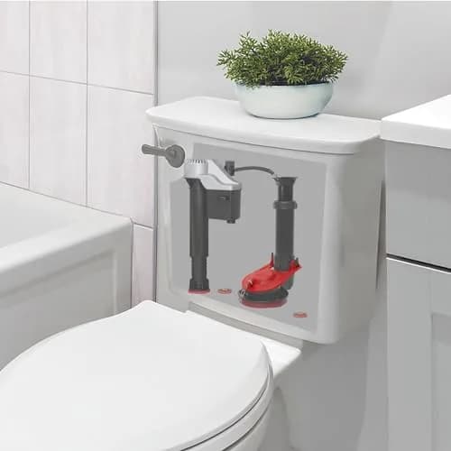 Korky Ultra Standard 2-Inch Universal Toilet Flapper with Stainless Steel Chain | Easy Install, Water Saving thumbnail 7