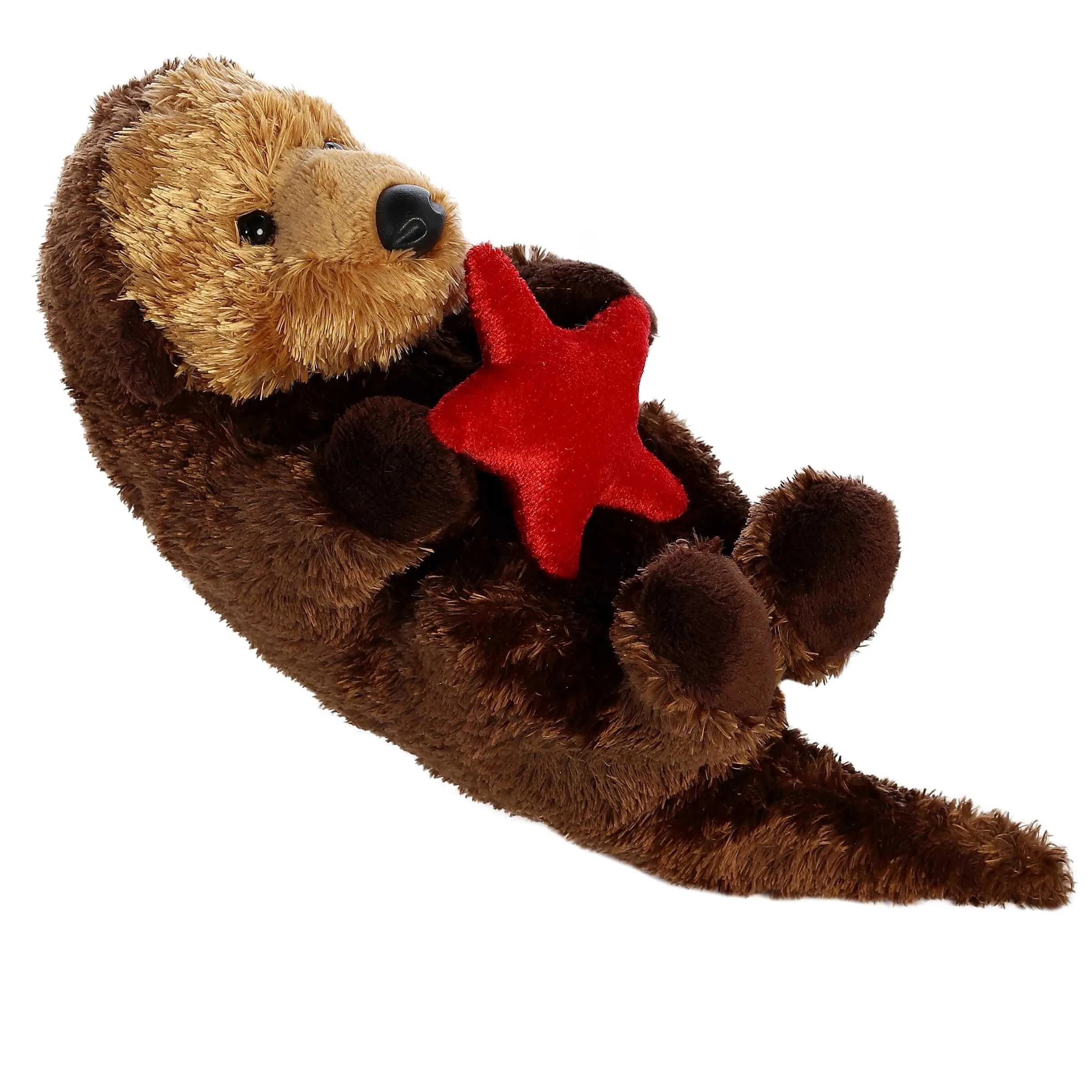 Aurora Mini Flopsie Otto Otter Plush Toy 20 cm (8 inches) | ASTM-Tested Educational Toy - view 2