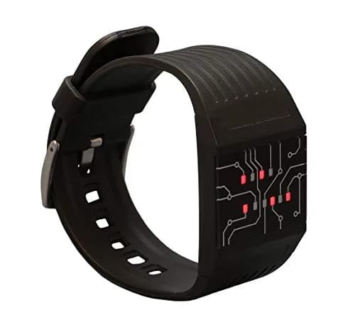 getDigital Binary Wrist Watch for Professionals with LED Lights | 21 cm (8.2 inch) Adjustable Plastic Band thumbnail 1