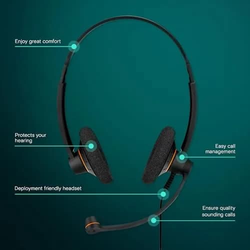 EPOS Sennheiser SC 60 USB ML Double-Sided Business Headset | HD Sound, Noise-Cancelling Mic, 2-Pack thumbnail 2