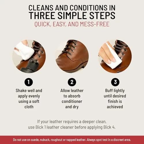Bickmore Bick 4 Leather Conditioner & Cleaner 2 oz (59 ml) | Won't Darken Leather thumbnail 4