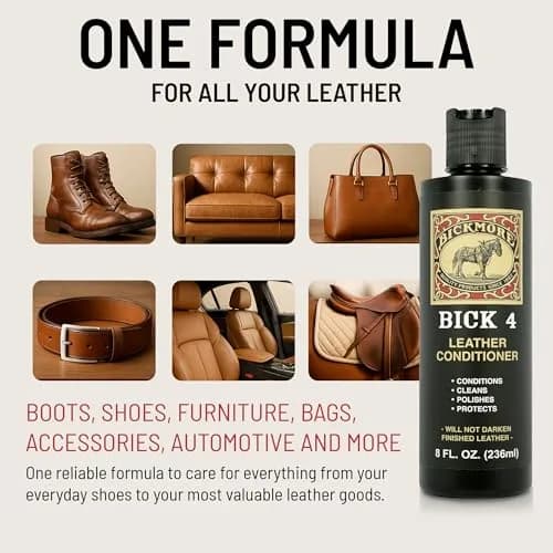 Bickmore Bick 4 Leather Conditioner & Cleaner 2 oz (59 ml) | Won't Darken Leather thumbnail 2