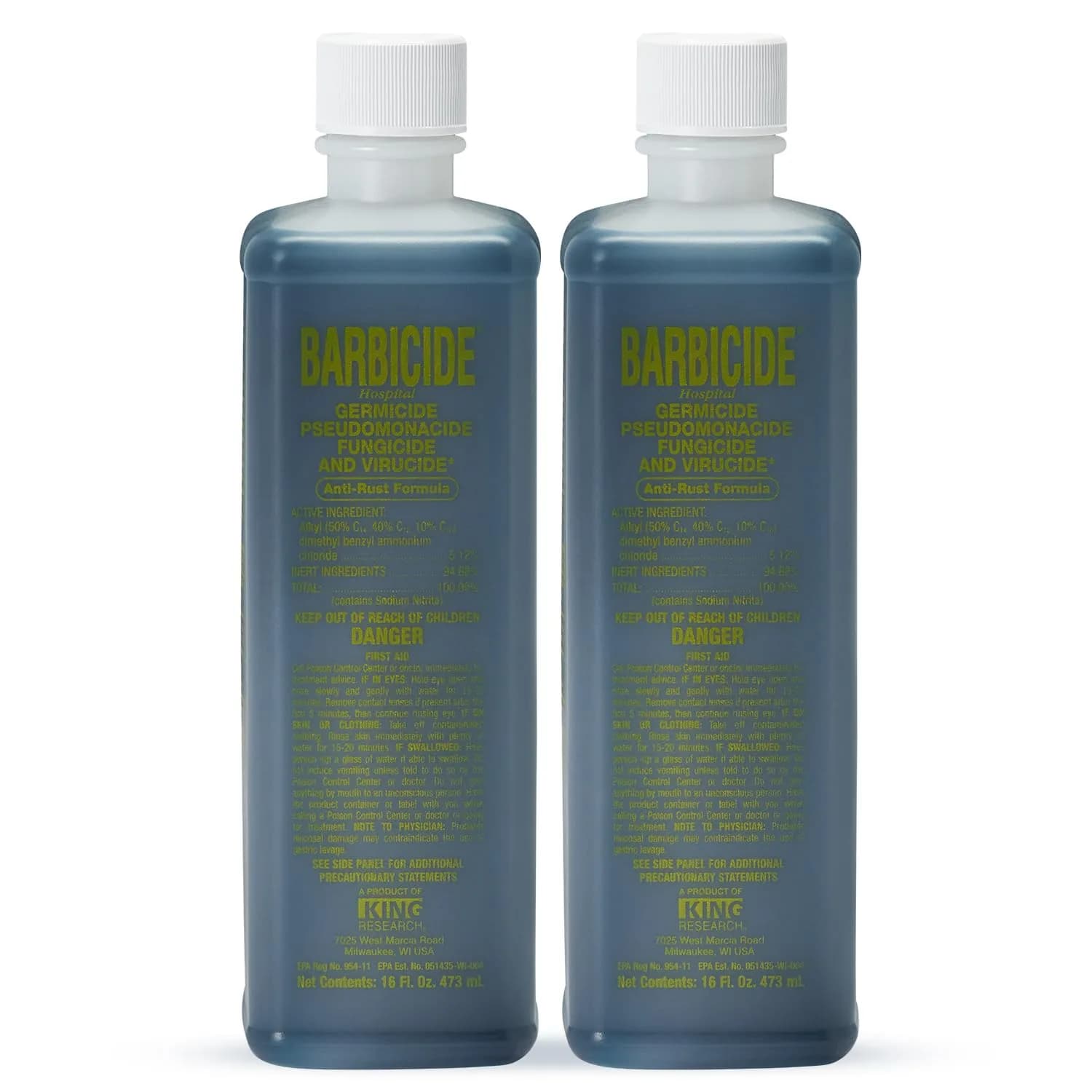 BARBICIDE Disinfectant Concentrate 946ml (32 Fl Oz) 2-Pack | EPA-Registered Hospital-Grade Germicide — 16 Fl Oz