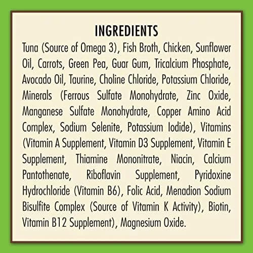 AvoDerm Natural Grain Free Tuna & Chicken Entrée with Vegetables Wet Cat Food 3 oz | Supports Healthy Skin & Coat thumbnail 4