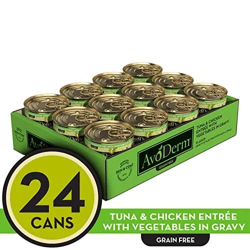 AvoDerm Natural Grain Free Tuna & Chicken Entrée with Vegetables Wet Cat Food 3 oz | Supports Healthy Skin & Coat thumbnail 2