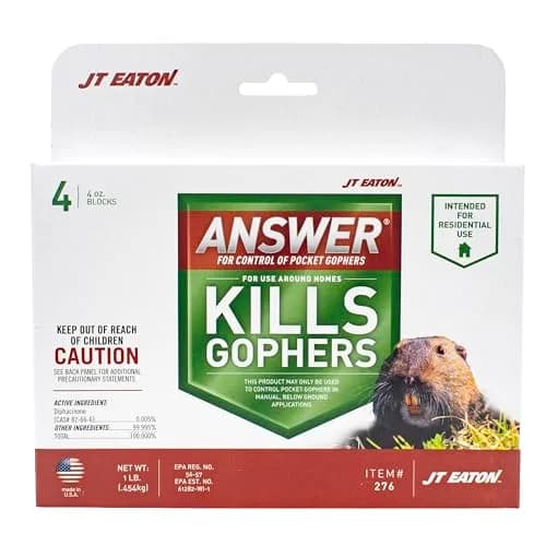 JT Eaton Answer Pocket Gopher Rodenticide Bait, 16 oz | Moisture-Resistant Anticoagulant for Gophers in India thumbnail 1