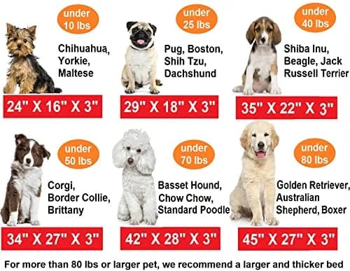 Dogbed4less Memory Foam Dog Bed 29x18x3 Brown | Support & Waterproof Comfort thumbnail 8
