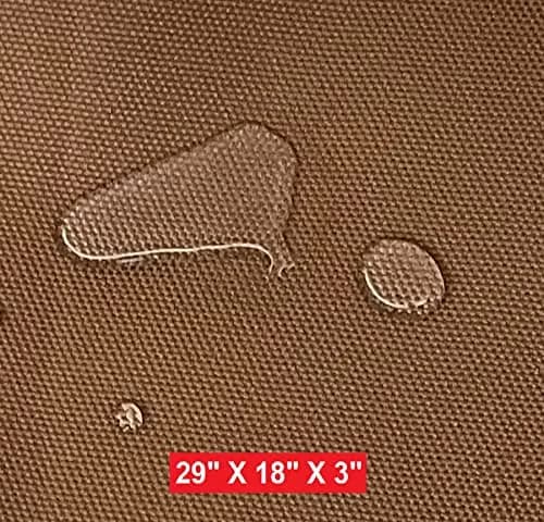 Dogbed4less Memory Foam Dog Bed 29x18x3 Brown | Support & Waterproof Comfort thumbnail 2