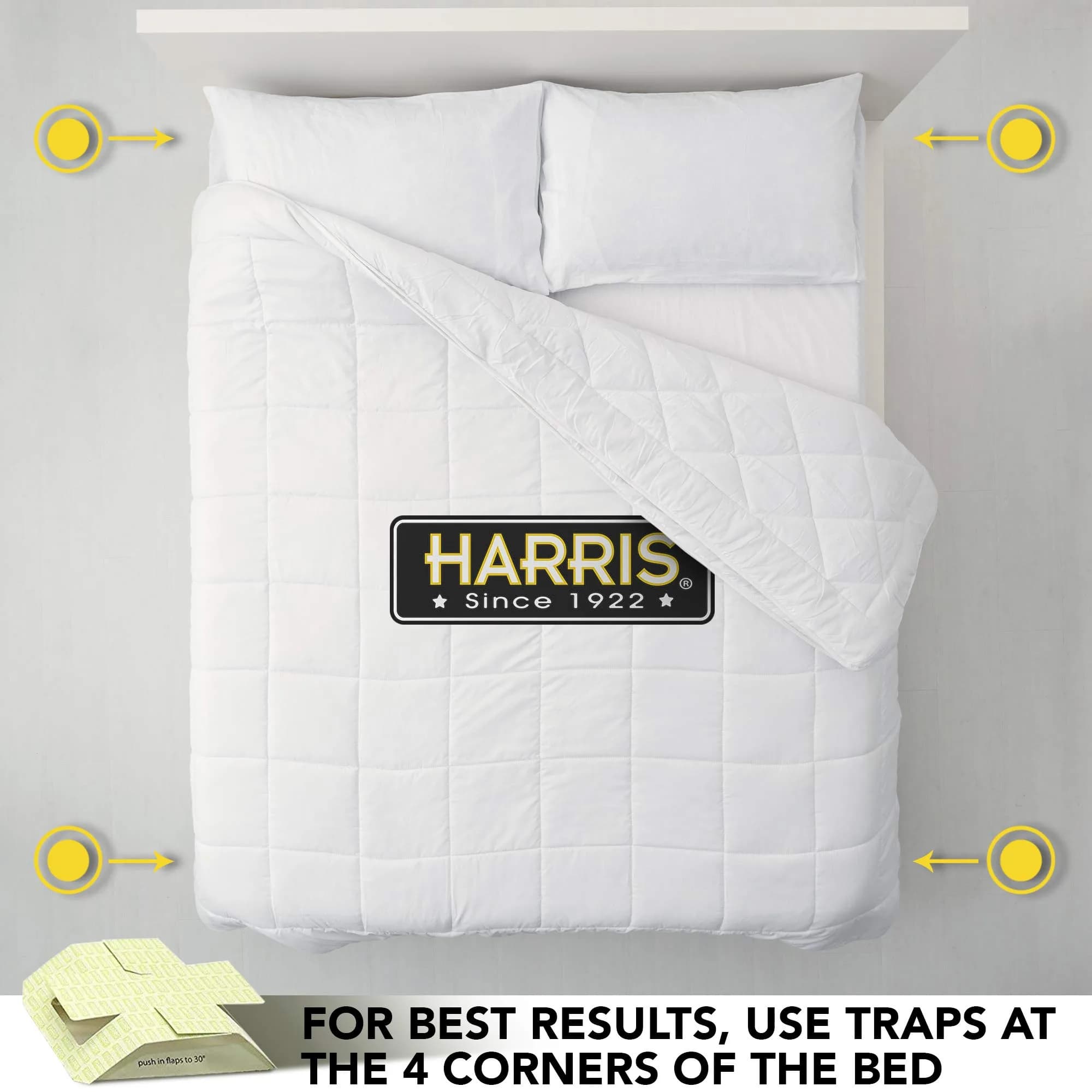 HARRIS Bed Bug Traps for Early Detection & Monitoring, 4 Pack | Natural, Discreet, Versatile - view 6