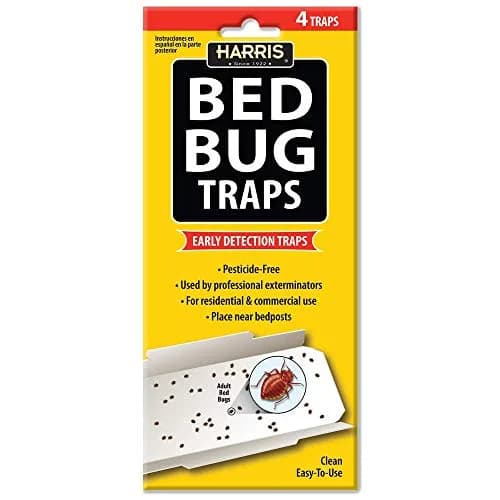 HARRIS Bed Bug Traps for Early Detection & Monitoring, 4 Pack | Natural, Discreet, Versatile thumbnail 1