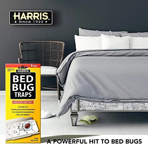 HARRIS Bed Bug Traps for Early Detection & Monitoring, 4 Pack | Natural, Discreet, Versatile thumbnail 7
