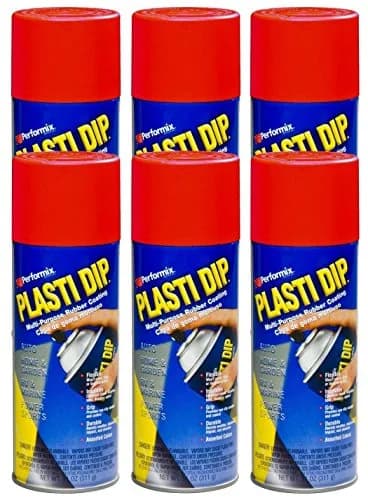 Plasti Dip Spray Red 11oz (66 fl oz / 1.95 L) | Peelable Rubber Coating for DIY Projects thumbnail 1