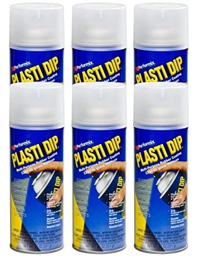Plasti Dip Spray Clear 11oz (312ml) 6-Pack | Peelable Rubber Coating for DIY Projects thumbnail 1