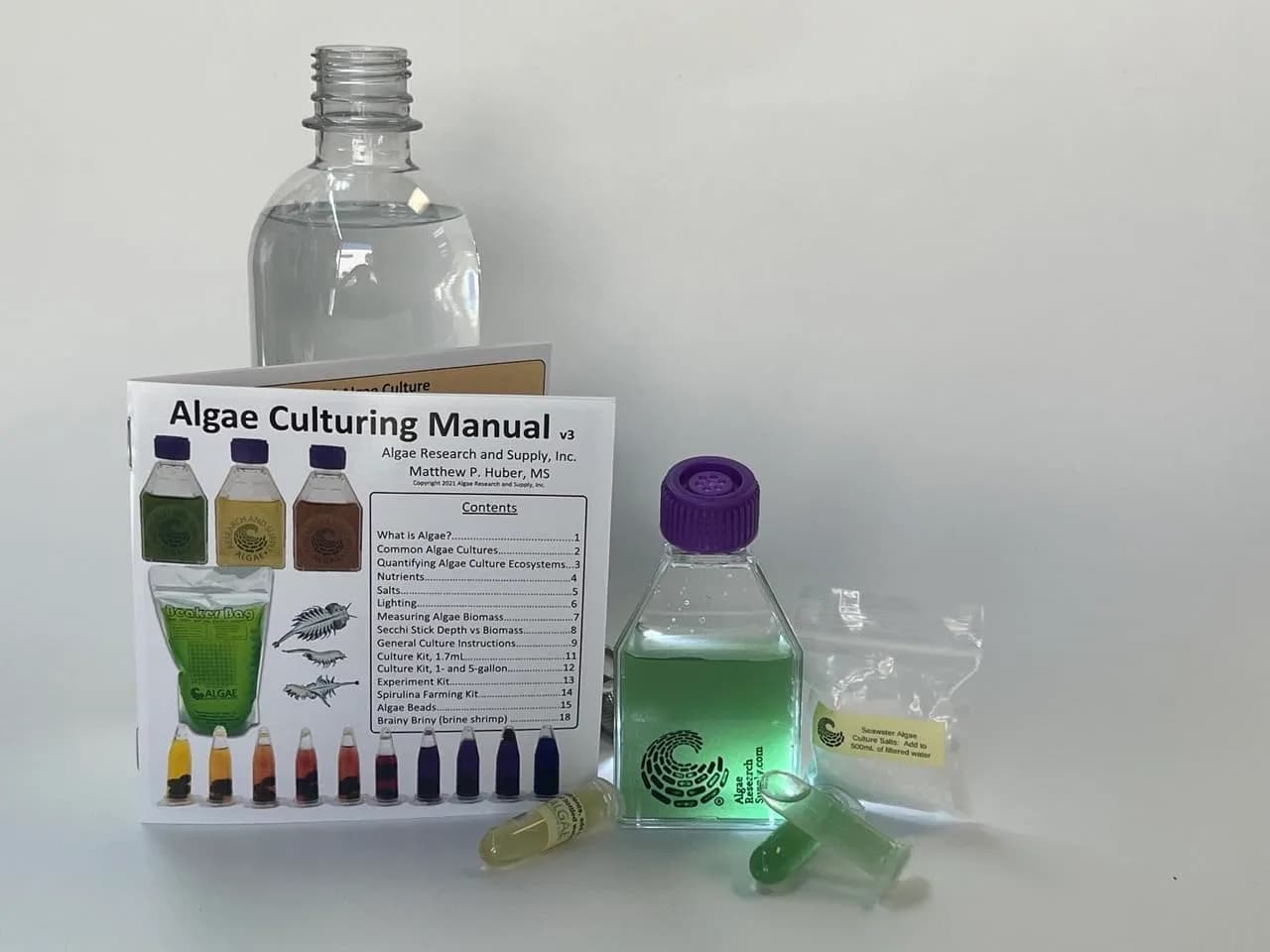 Algae Research Supply Algae Culture Kit Spirulina | School Science Fair & Classroom Experiment