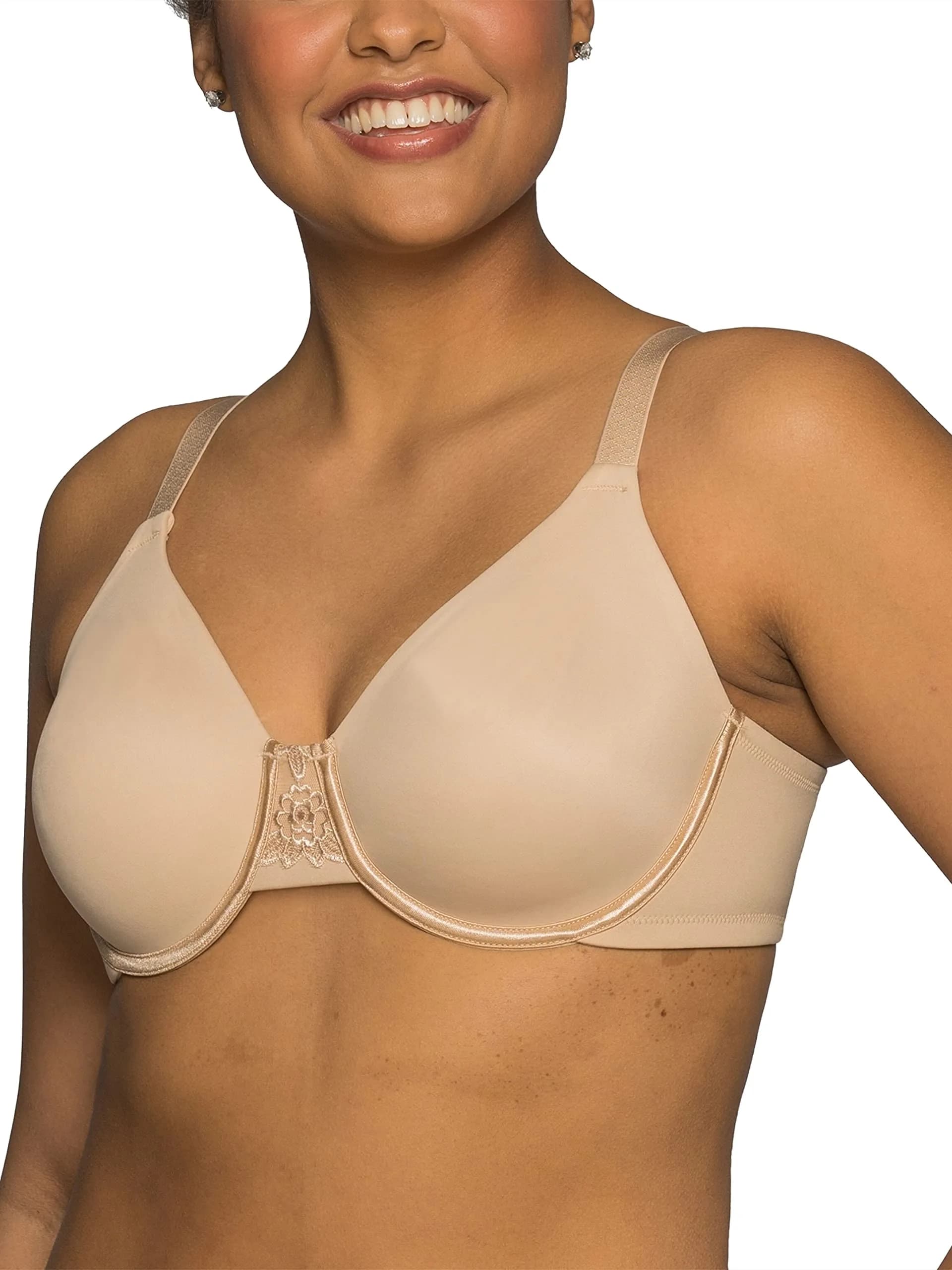 Vanity Fair Women's Beauty Back Smoothing Minimizer Bra, 44DD | Reduces Bust Line Up to 1.5" with Seamless Support