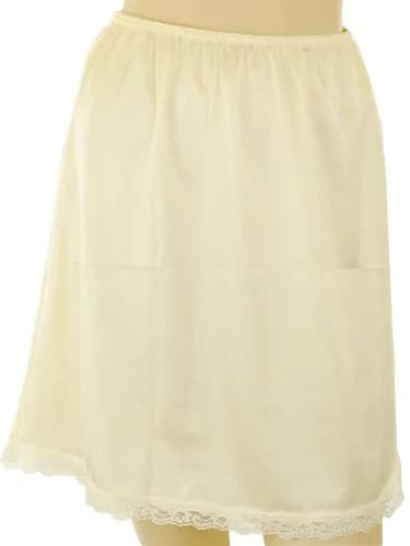 Velrose Shadowline Women's Nylon Essentials 19 Inch Half Slip | Beige, Small thumbnail 1