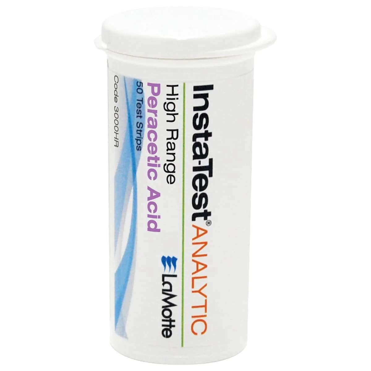 LaMotte Insta-Test 3000 Peracetic Acid Test Strip 50 Count | 0-160ppm Range, USA Import, Waterproof Vial - main product image