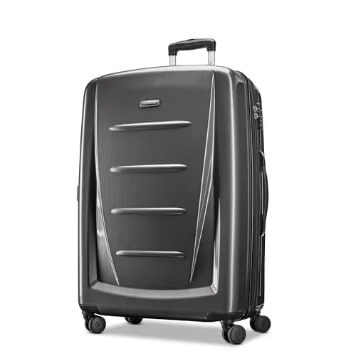 Samsonite Winfield 2 Hardside Expandable Luggage 28-Inch Charcoal | Lightweight Polycarbonate Suitcase with Spinner Wheels thumbnail 1