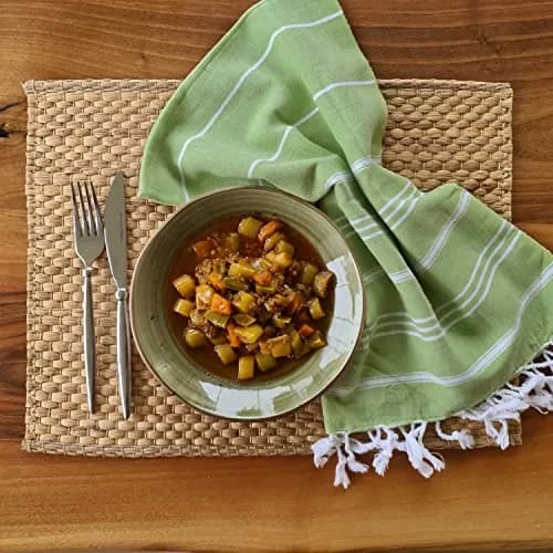 Cacala 100% Turkish Cotton Kitchen Tea Towels 23" x 36" | Highly Absorbent & Quick Drying thumbnail 5
