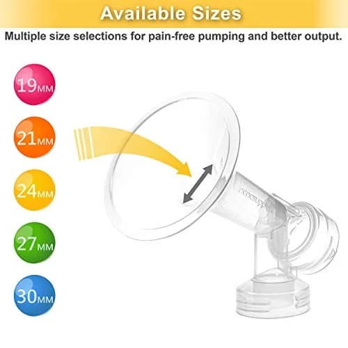 NENESUPPLY Breast Pump Parts with 21mm Flanges Compatible with Medela Pump in Style, Not Original, Includes Flanges, Valves, Membranes, Tubing thumbnail 5