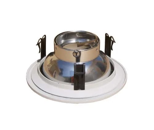 Joint Bright Lighting 4-inch Frosted Shower Trim for Low Voltage Recessed Lights | White Aluminum Reflector thumbnail 3