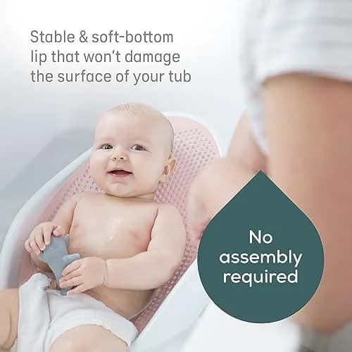 Angelcare Pink Baby Bath Support | Ergonomic Design for Newborns to 6 Months thumbnail 3