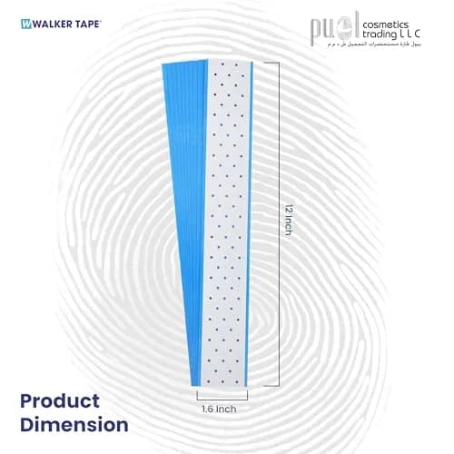 Walker Tape Extenda Bond PLUS Lace Tape 12 Inch Strip 10-Strip Pack | No-Shine Effect for Lace or Poly Skin Hair Systems thumbnail 2