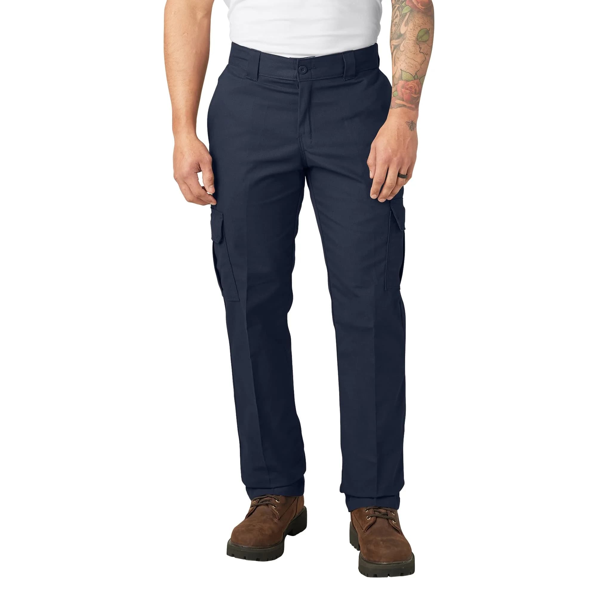 Dickies Regular Straight Stretch Twill Cargo Pants 34W x 30L | Durable Workwear with Flex Fit