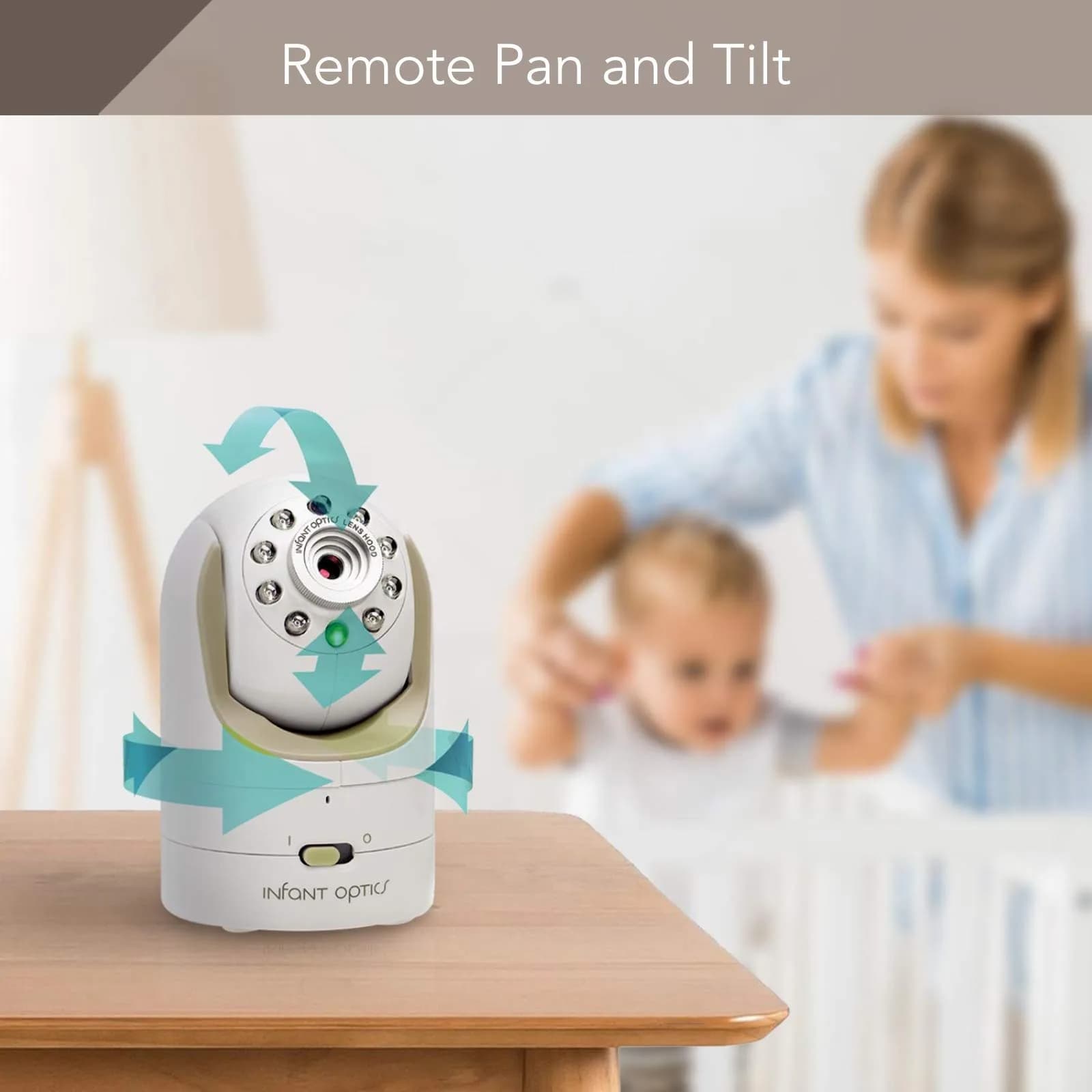 Infant Optics DXR-8 Video Baby Monitor with Interchangeable Lenses, Pan Tilt Zoom, Night Vision, and Two-Way Talk - view 5