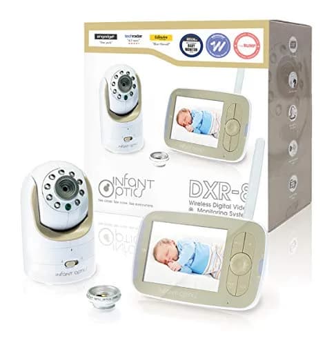 Infant Optics DXR-8 Video Baby Monitor with Interchangeable Lenses, Pan Tilt Zoom, Night Vision, and Two-Way Talk thumbnail 6