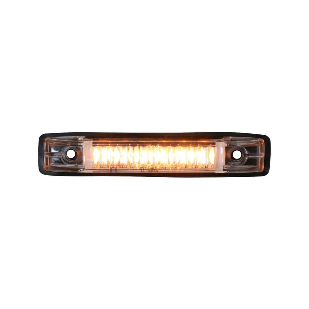 GG Grand General Amber Thin Line 6-LED Marker and Clearance Light with Clear Lens (4 inches / 10.16 cm)