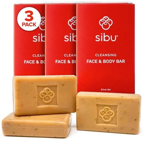 sibu Sea Buckthorn Cleansing Face & Body Soap Bar, 3-Pack | Moisturizes & Calms Sensitive Skin thumbnail 1
