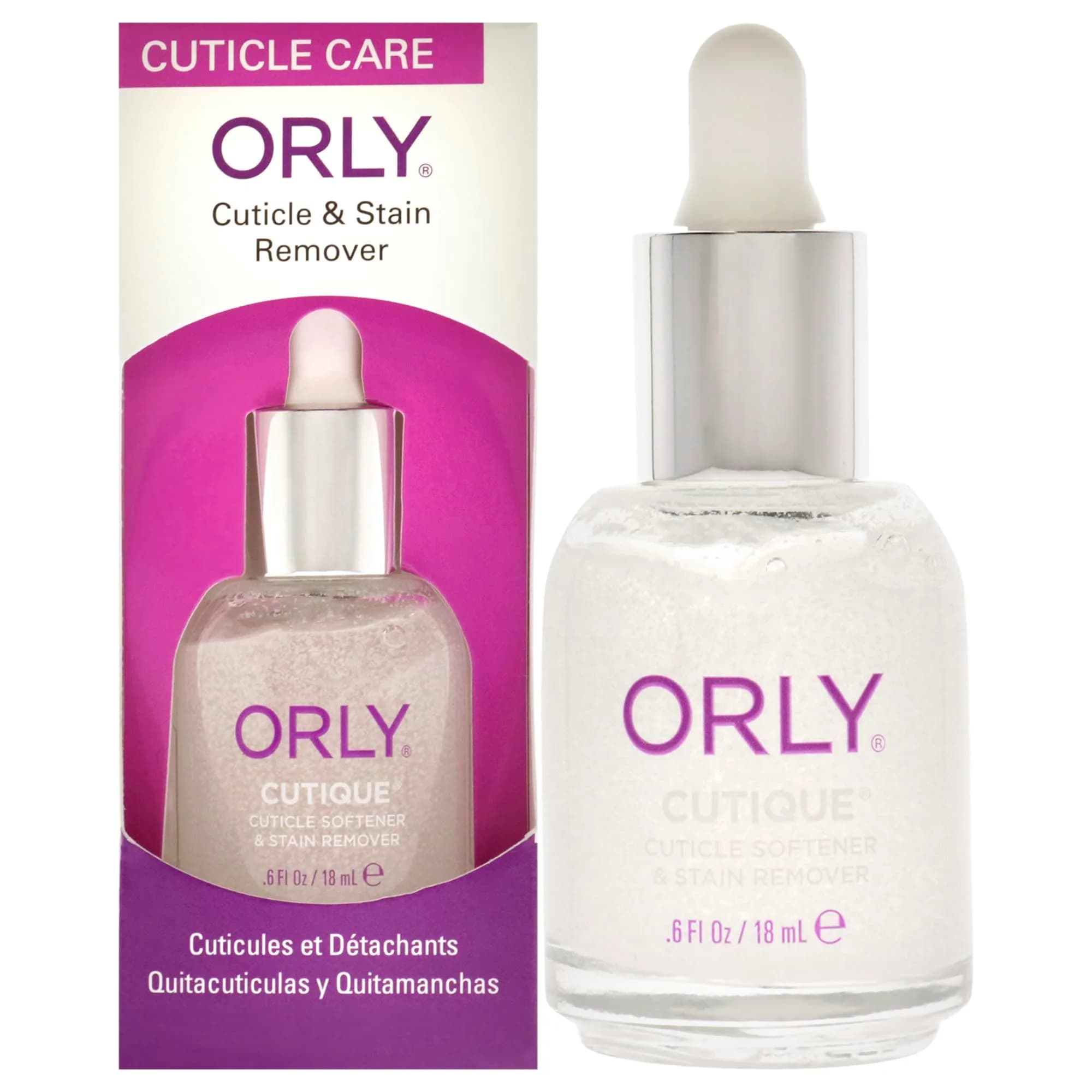 Orly Cutique Cuticle & Stain Remover for Nails 18ml (0.6 Fl Oz) | Gently Softens Cuticles - main product image