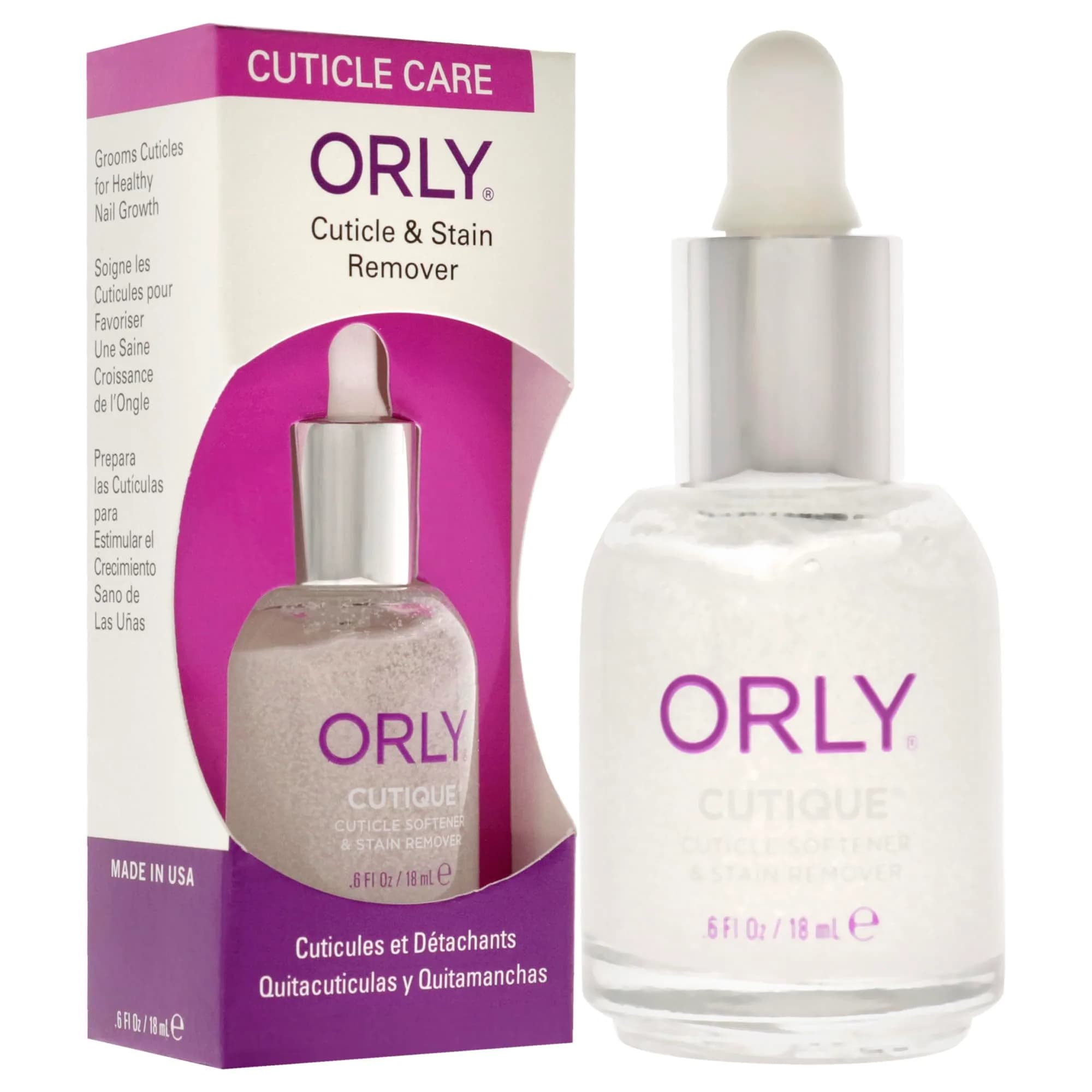 Orly Cutique Cuticle & Stain Remover for Nails 18ml (0.6 Fl Oz) | Gently Softens Cuticles - view 3