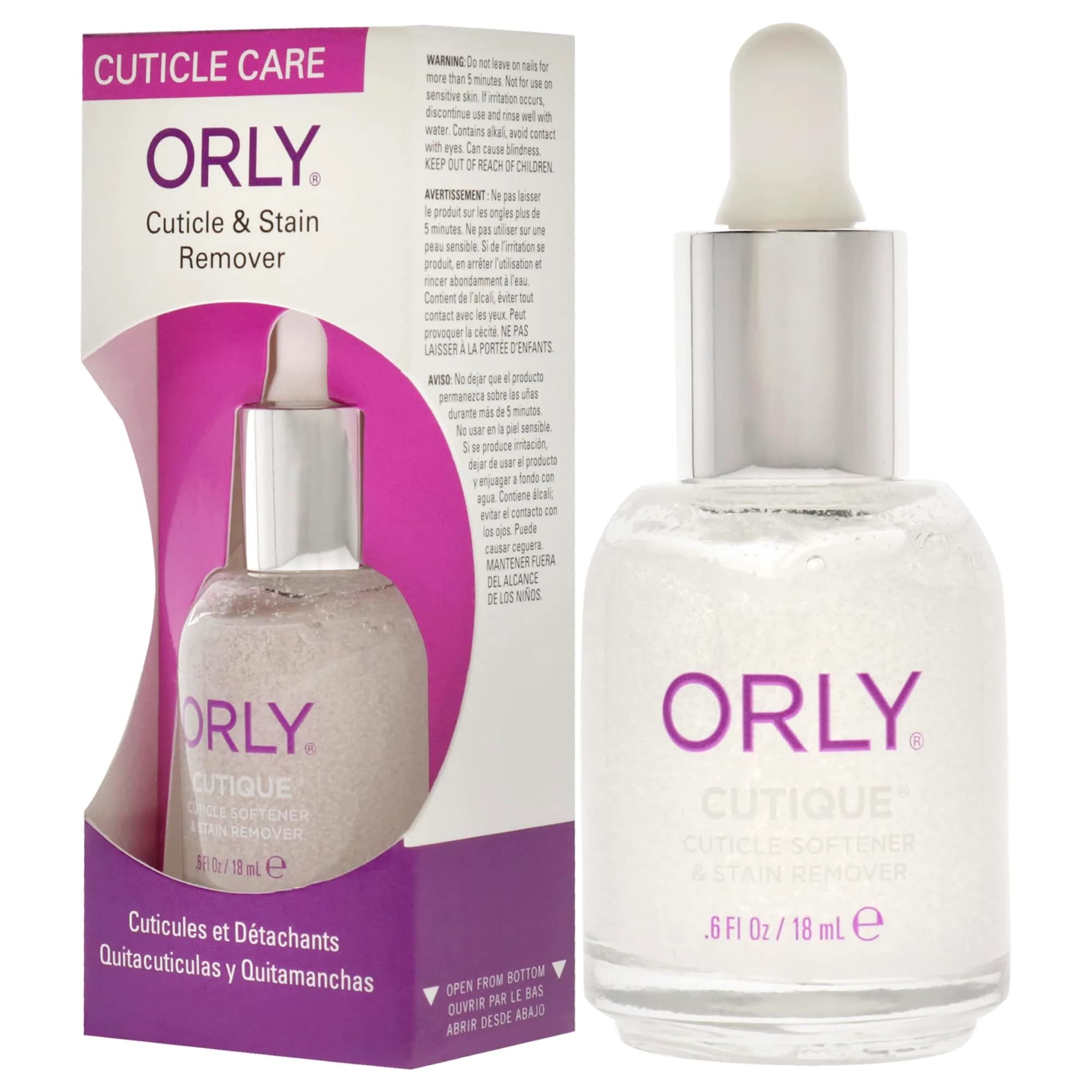 Orly Cutique Cuticle & Stain Remover for Nails 18ml (0.6 Fl Oz) | Gently Softens Cuticles - view 4