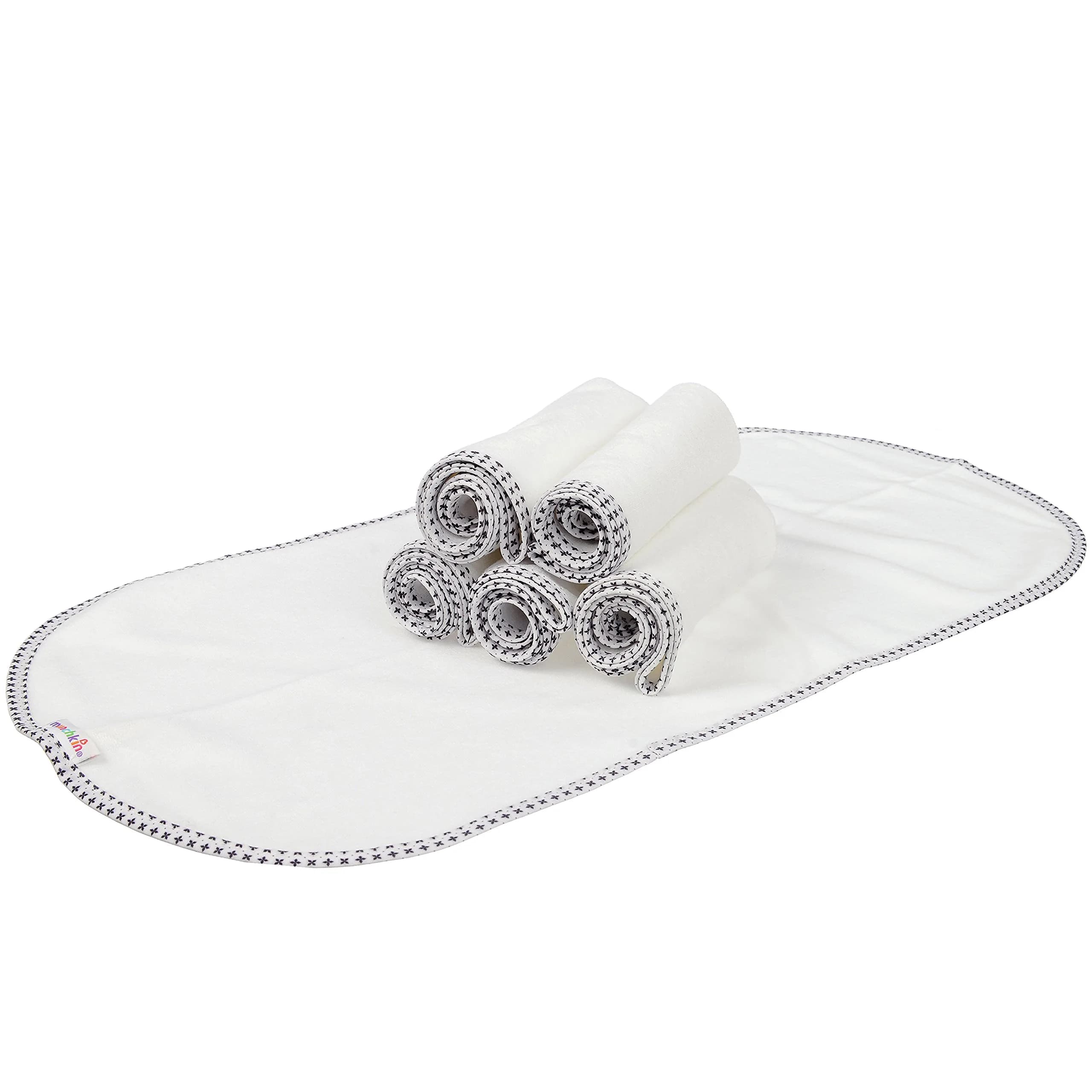 Munchkin Waterproof Changing Pad Liners 6 Pack | PVC-Free, Machine Washable, 22.75 x 11.5 Inches