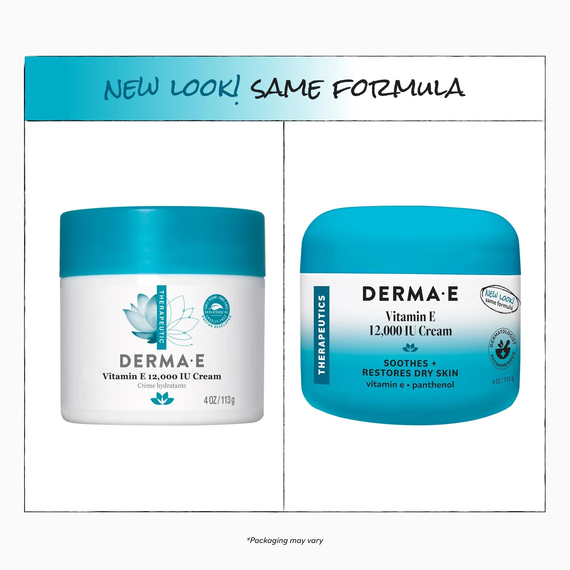 Derma E Vitamin E 12,000 IU Cream 118ml (4 oz) | Deeply Moisturizing Face and Body Lotion - view 4