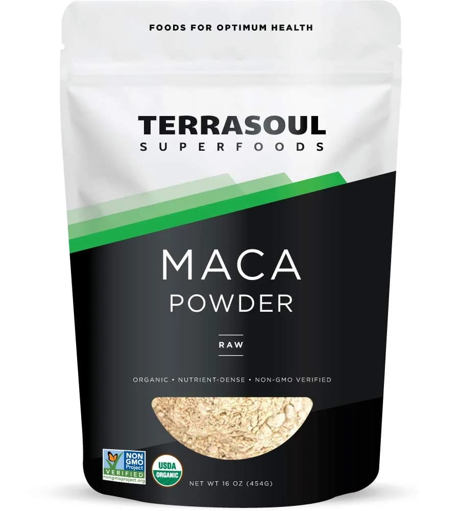 Terrasoul Superfoods Organic Raw Maca Powder 6 Oz | Supports Energy & Stamina — 1 Pound