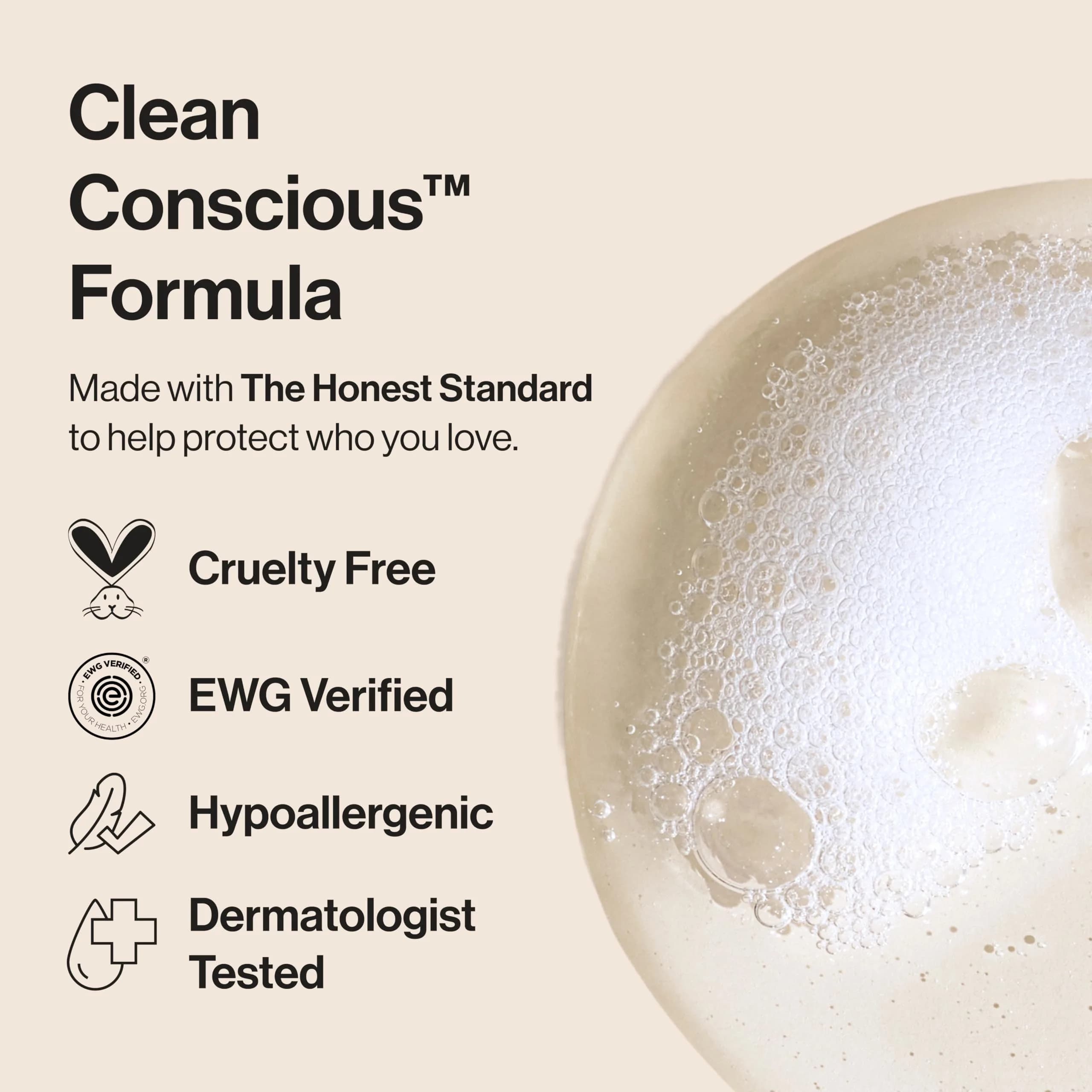 The Honest Company 2-in-1 Gentle Shampoo + Body Wash Citrus Vanilla Refresh, 10 fl oz (295 ml) | Hypoallergenic Baby Wash for Sensitive Skin - view 5